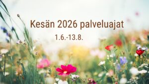 Avustajakeskuksen kesän 2026 palveluajat